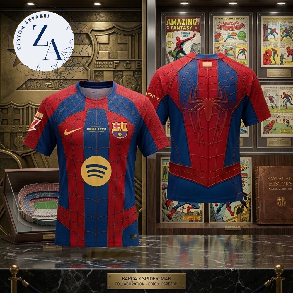 Barca x Spider Man Brand New Day 2026 Special Edition Jersey Shirt Barca x Spider-Man 2026 Brand New Day Special Edition Jersey – image 2 of 3