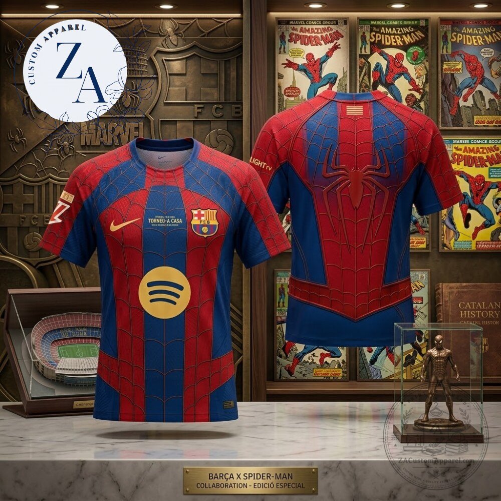 Barca x Spider Man Brand New Day 2026 Special Edition Jersey Shirt Barca x Spider-Man 2026 Brand New Day Special Edition Jersey – image 3 of 3