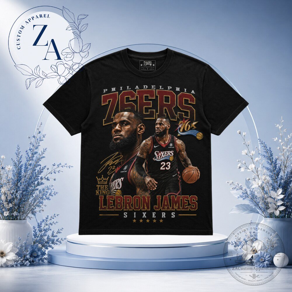 Philadelphia 76er LeBron James Sixers T Shirt 2026