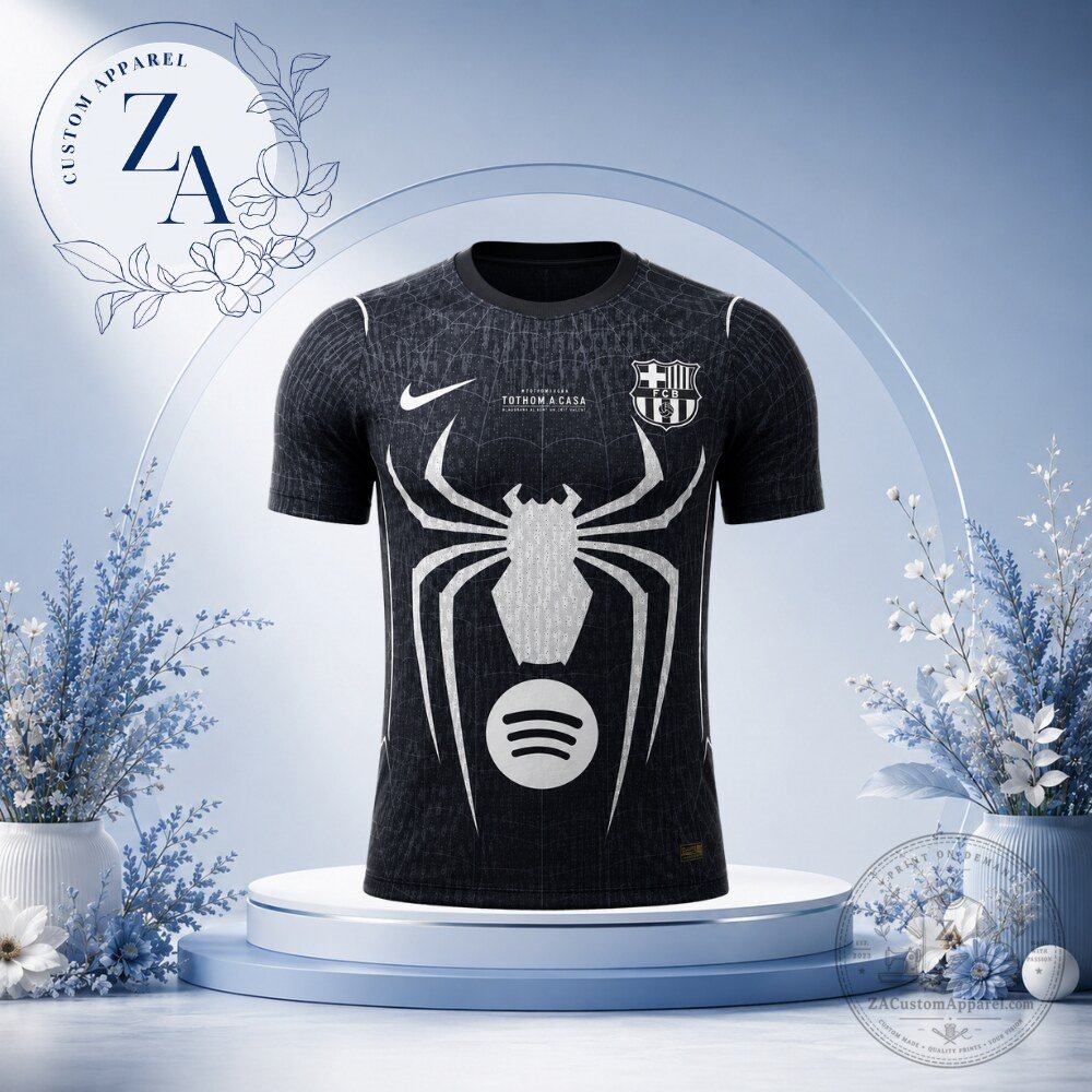 Barca x Venom Spider Man Brand New Day Special Jersey Shirt