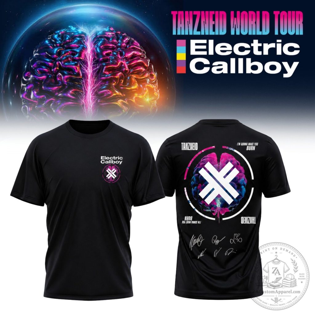 Signed Band T-Shirt from Electric Callboy's Tanzneid World Tour 2026 Signed Band T-Shirt from Electric Callboy's Tanzneid World Tour 2026