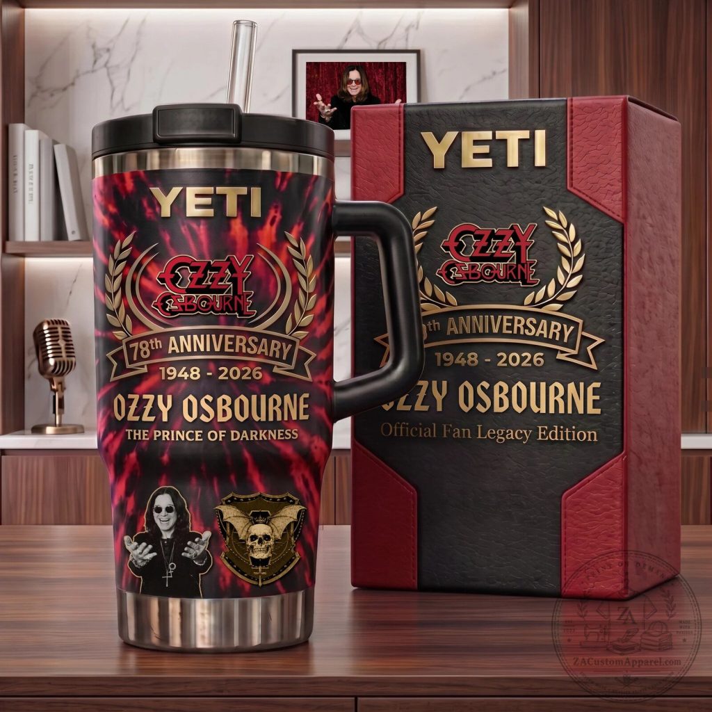 Ozzy Osbourne The Prince of Darkness 78th Anniversary 1948-2026 Tumbler Ozzy Osbourne The Prince of Darkness 78th Anniversary 1948-2026 Tumbler