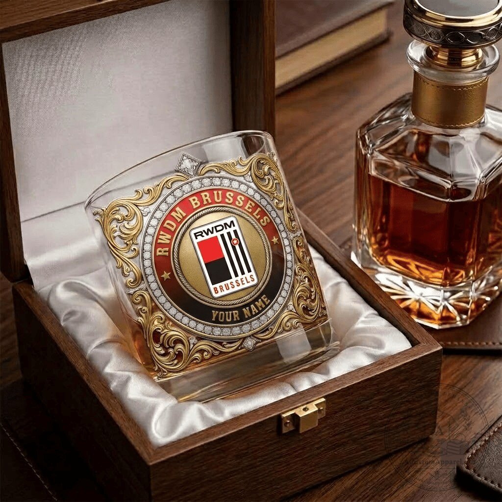 RWD Molenbeek Brussels Football Club Personalized Whiskey Glass