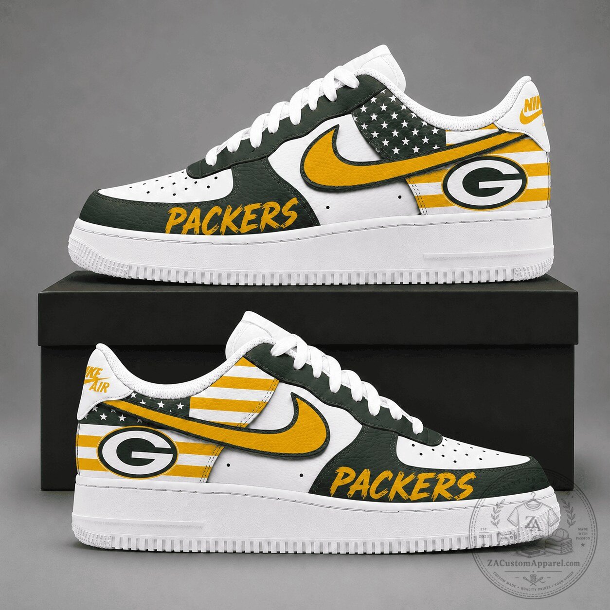 Green Bay Packers American Football Team Custom Sneakers