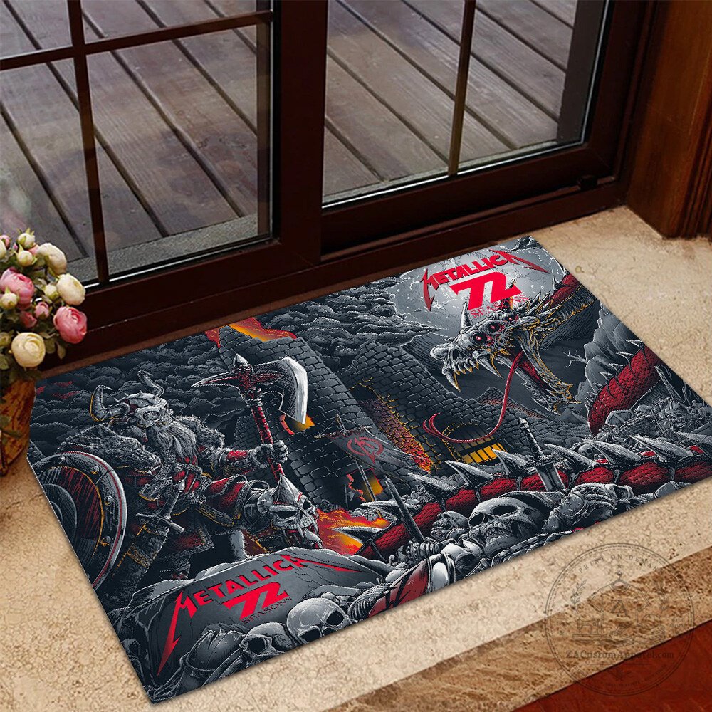 Metallica 72 Seasons Dragon Battle Heavy Metal Music Doormat