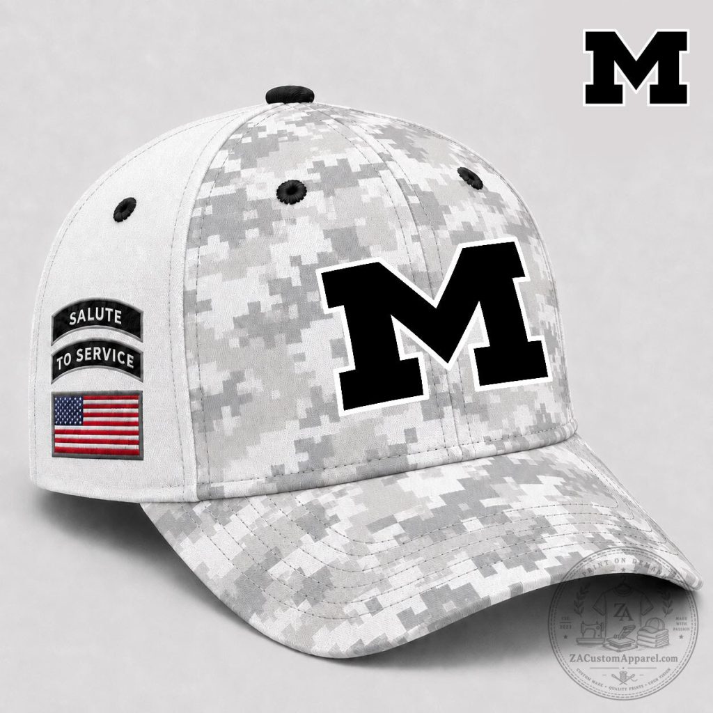 Camo Cap NY Premium NCAA Salute To Service for Michigan Wolverines Camo Cap NY | Premium NCAA Salute To Service for Michigan Wolverines