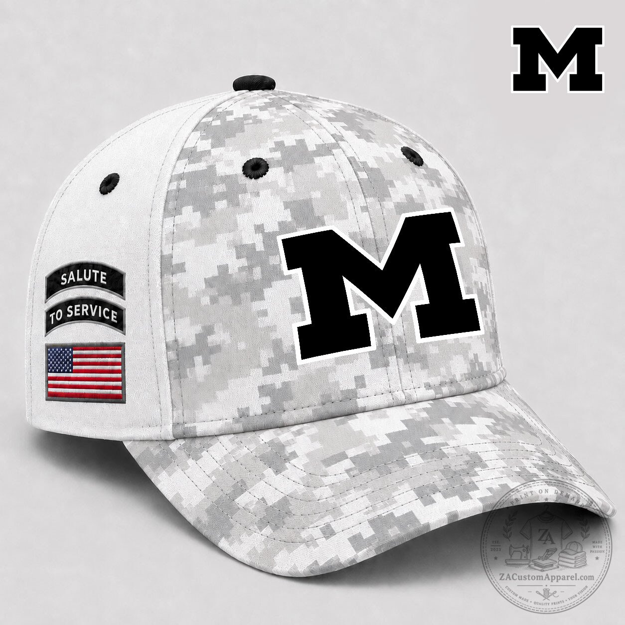 Camo Cap NY | Premium NCAA Salute To Service for Michigan Wolverines 1 Camo Cap NY | Premium NCAA Salute To Service for Michigan Wolverines