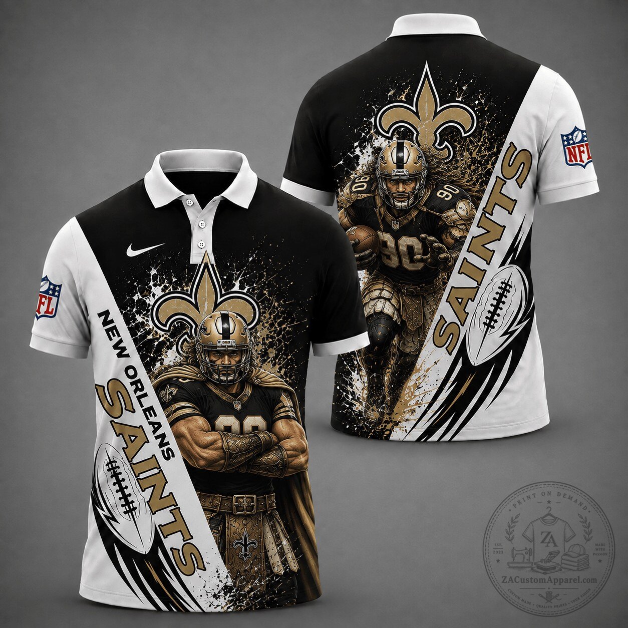 New Orleans Saints | Premium NFL Gridiron Spirit Polo Shirt NY