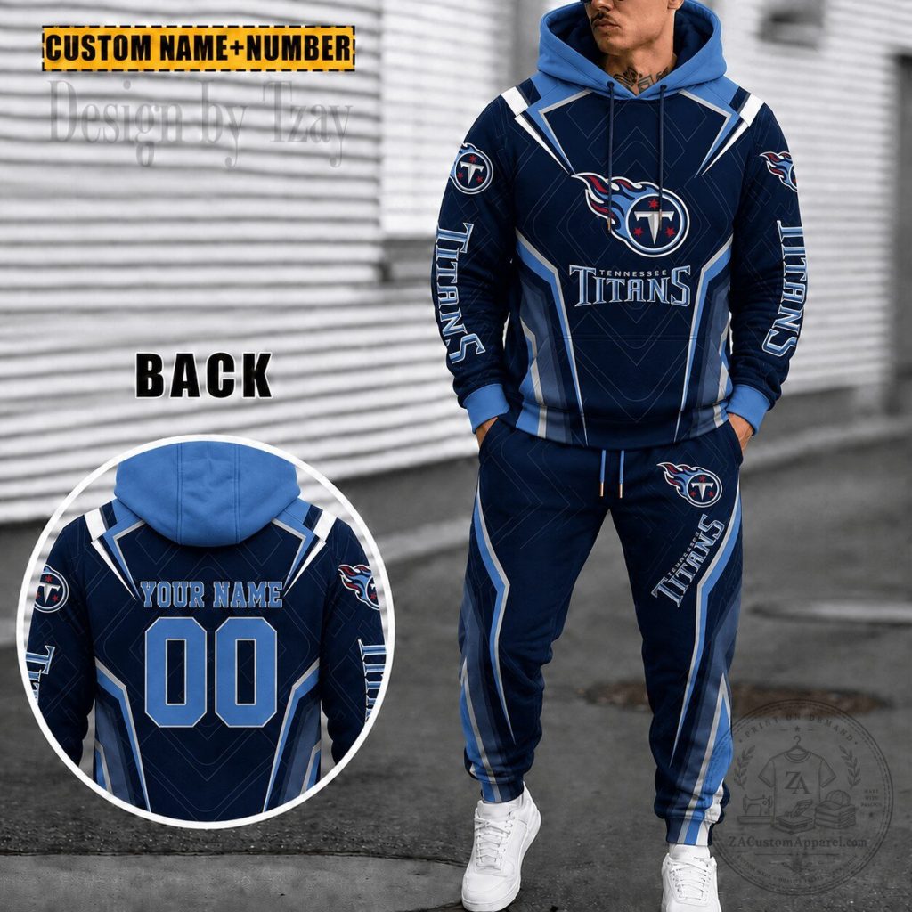 Tennessee Titans Personalized Combo Hoodie And Sweatpants Gift For Fan VA1094 Tennessee Titans Personalized Combo Hoodie And Sweatpants Gift For Fan VA1094