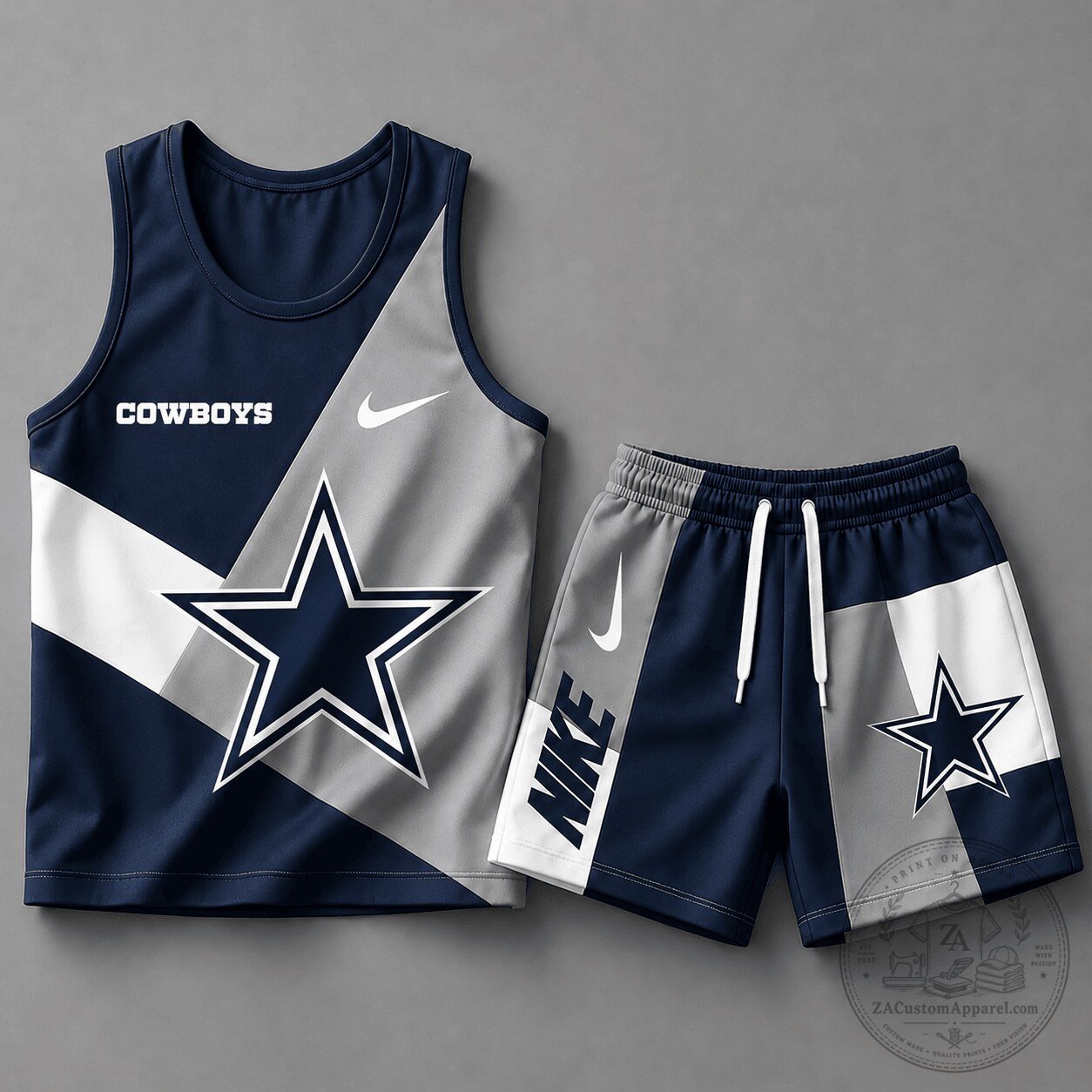 Dallas Cowboys National Football League Color Block Athletic Tank Top and Shorts Set