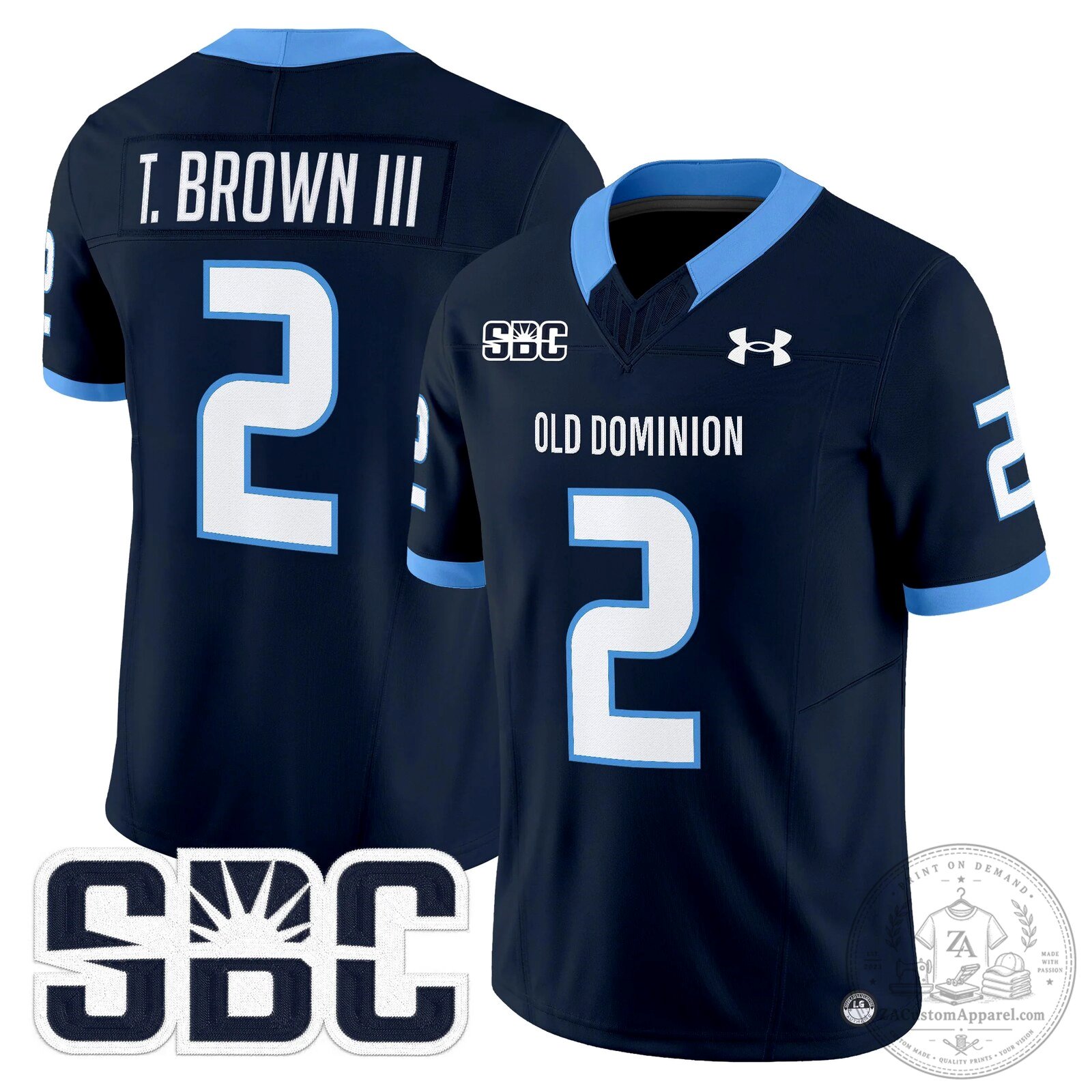 Old Dominion Monarchs Potter Number 2 Football Jersey 42 Old Dominion Monarchs Potter Number 2 Football Jersey