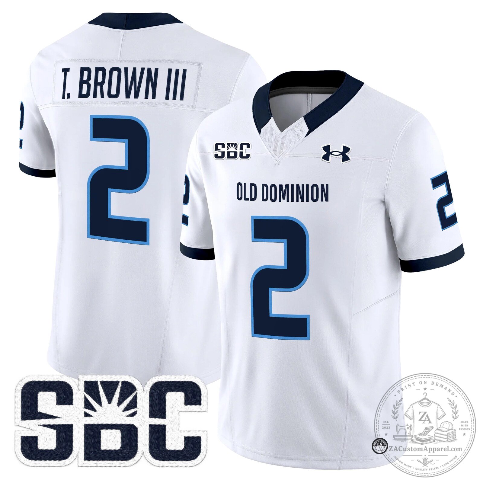 Old Dominion Monarchs Potter Number 2 Football Jersey 50 Old Dominion Monarchs Potter Number 2 Football Jersey