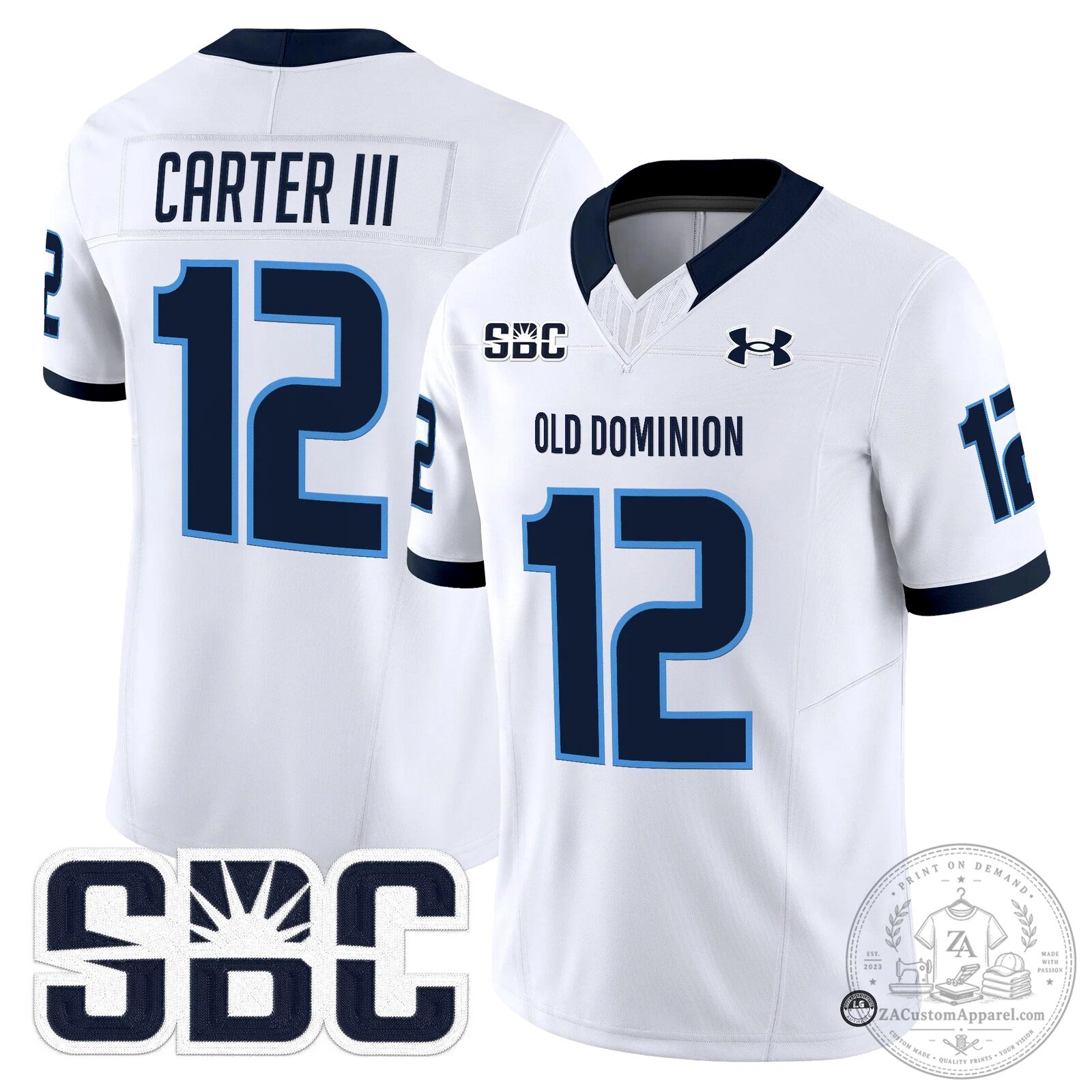 Old Dominion Monarchs Potter Number 2 Football Jersey 51 Old Dominion Monarchs Potter Number 2 Football Jersey