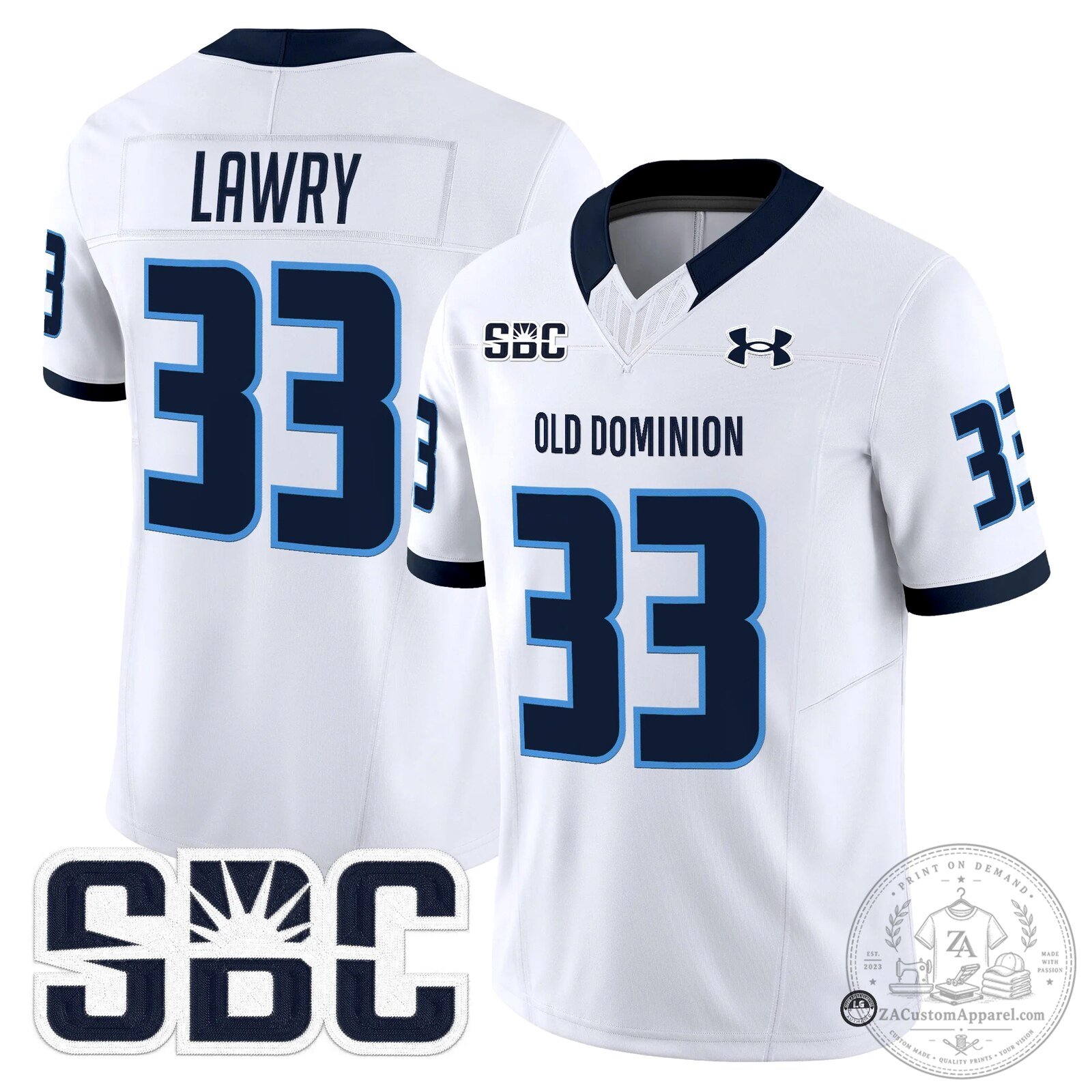 Old Dominion Monarchs Potter Number 2 Football Jersey 53 Old Dominion Monarchs Potter Number 2 Football Jersey