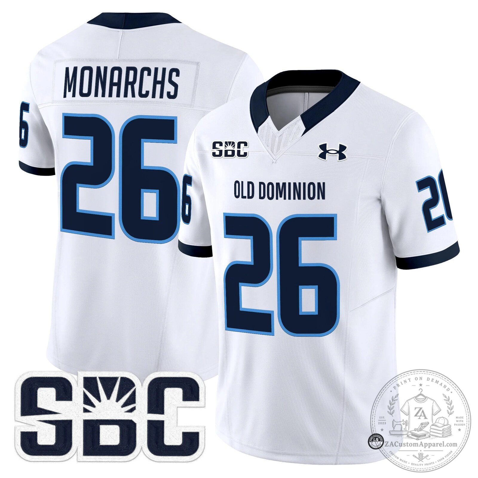 Old Dominion Monarchs Potter Number 2 Football Jersey 54 Old Dominion Monarchs Potter Number 2 Football Jersey