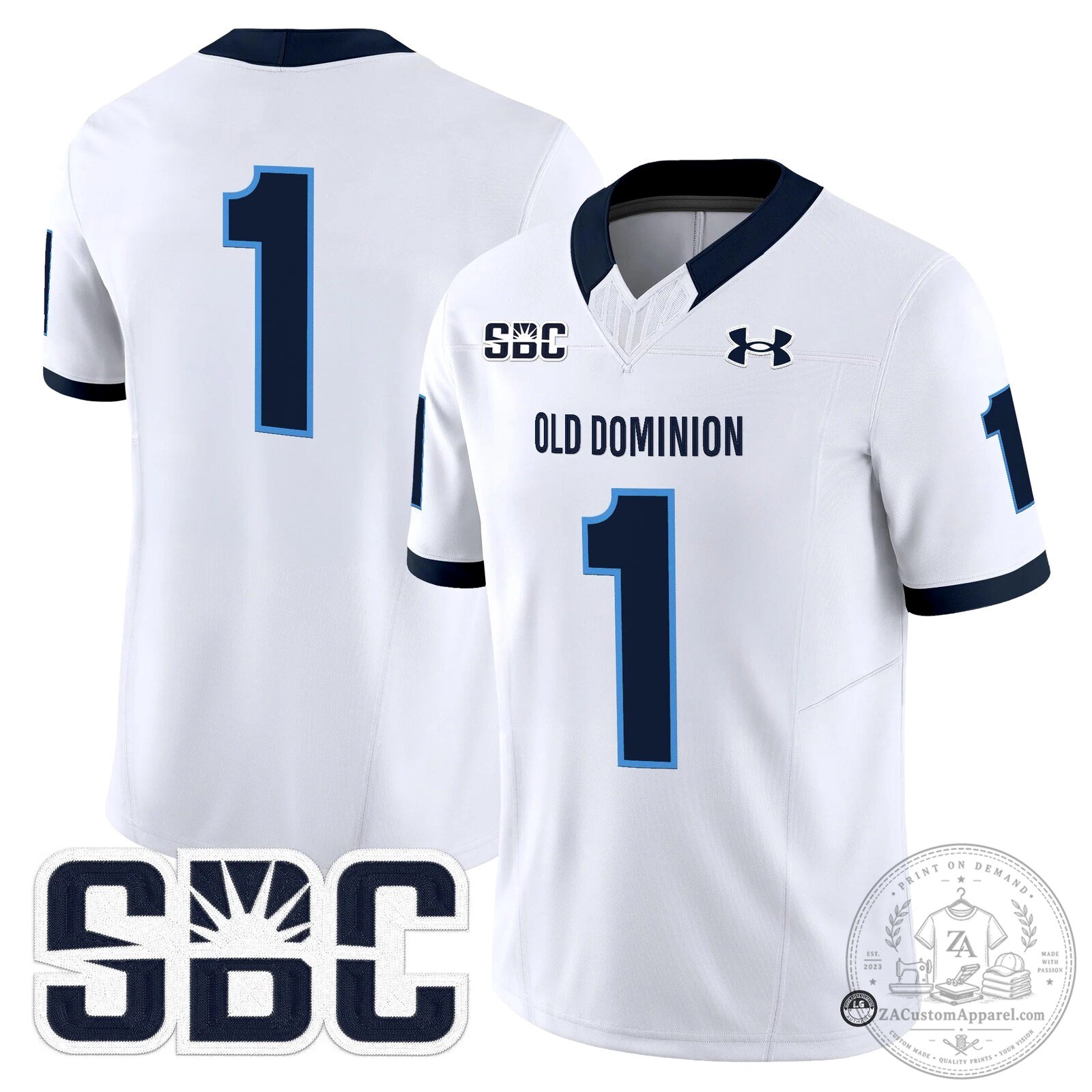 Old Dominion Monarchs Potter Number 2 Football Jersey 55 Old Dominion Monarchs Potter Number 2 Football Jersey