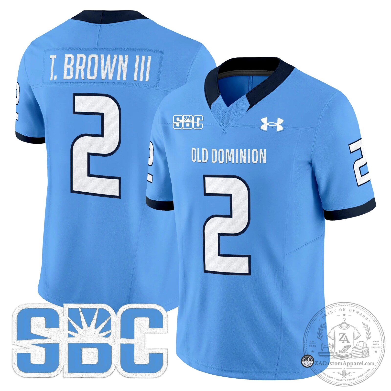 Old Dominion Monarchs Potter Number 2 Football Jersey 60 Old Dominion Monarchs Potter Number 2 Football Jersey
