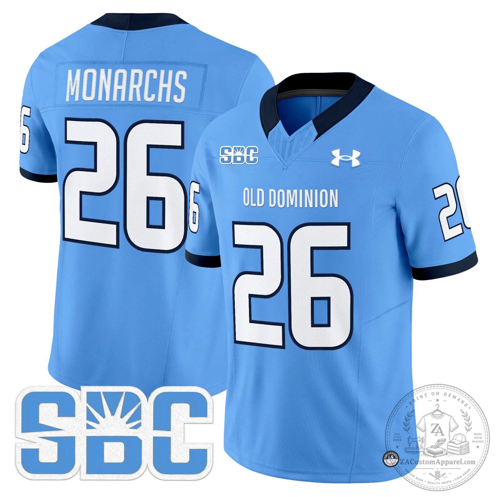 Old Dominion Monarchs Potter Number 2 Football Jersey 64 Old Dominion Monarchs Potter Number 2 Football Jersey