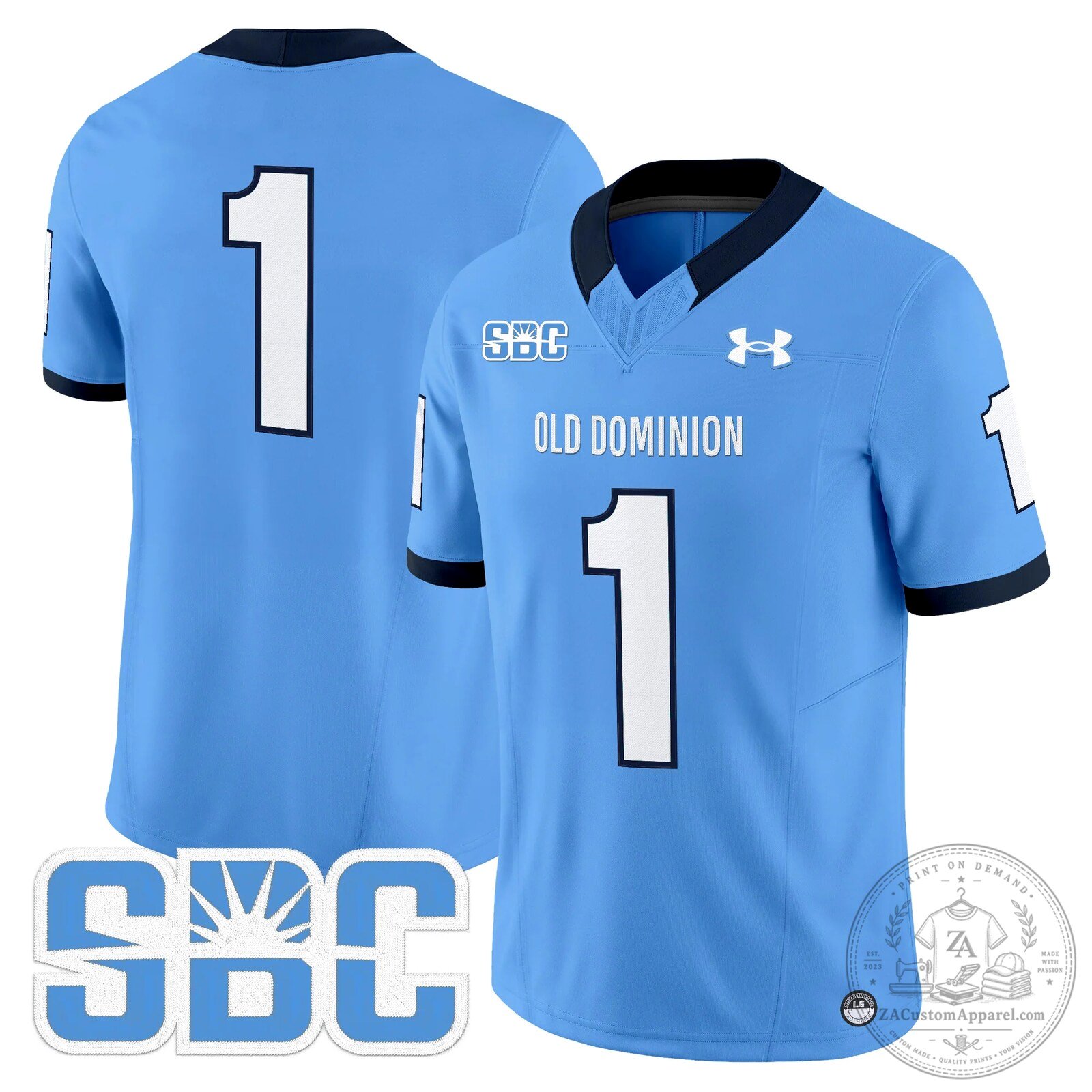 Old Dominion Monarchs Potter Number 2 Football Jersey 65 Old Dominion Monarchs Potter Number 2 Football Jersey