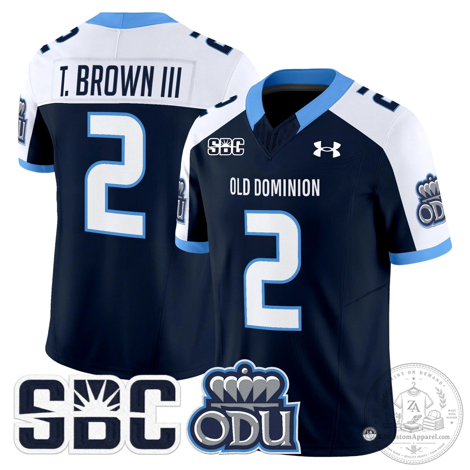 Old Dominion Monarchs Potter Number 2 Football Jersey 70 Old Dominion Monarchs Potter Number 2 Football Jersey