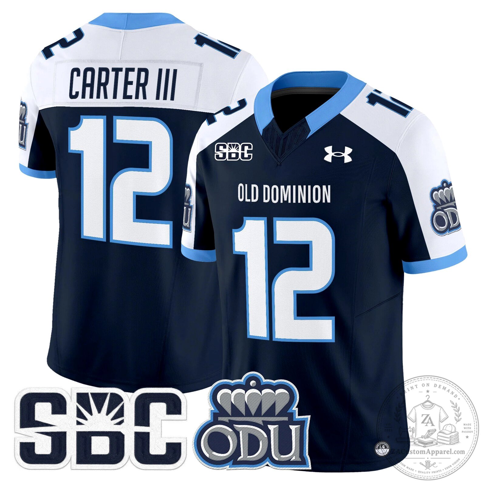Old Dominion Monarchs Potter Number 2 Football Jersey 71 Old Dominion Monarchs Potter Number 2 Football Jersey