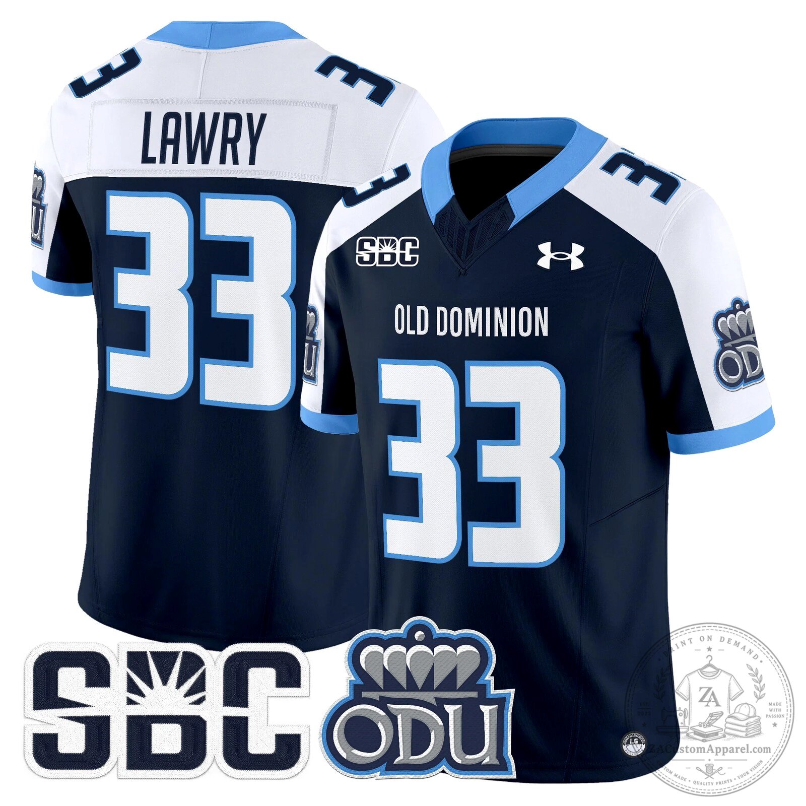 Old Dominion Monarchs Potter Number 2 Football Jersey 73 Old Dominion Monarchs Potter Number 2 Football Jersey