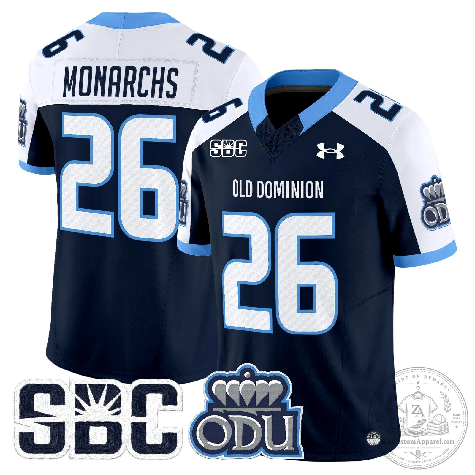 Old Dominion Monarchs Potter Number 2 Football Jersey 74 Old Dominion Monarchs Potter Number 2 Football Jersey