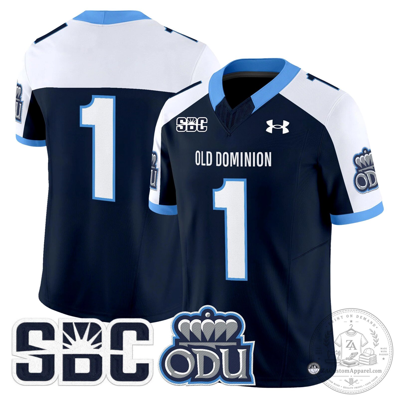 Old Dominion Monarchs Potter Number 2 Football Jersey 75 Old Dominion Monarchs Potter Number 2 Football Jersey