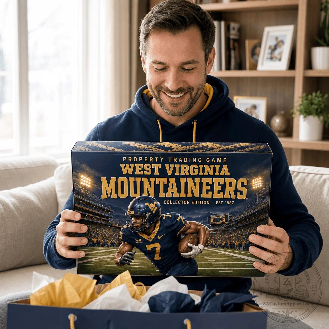 Collector's Edition Property Trading Board Game featuring the West Virginia Mountaineers 4 collector s edition property trading board game featuring the west virginia mountaineers gallery 1