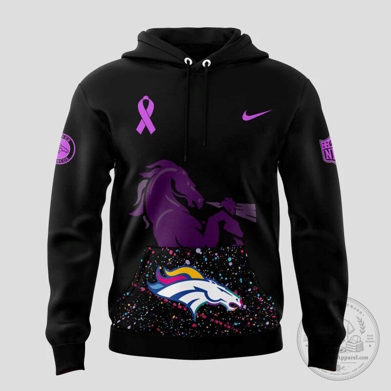 Denver Broncos Breast Cancer Awareness Month NFL Football Hoodie 5 Denver Broncos Breast Cancer Awareness Month NFL Football Hoodie