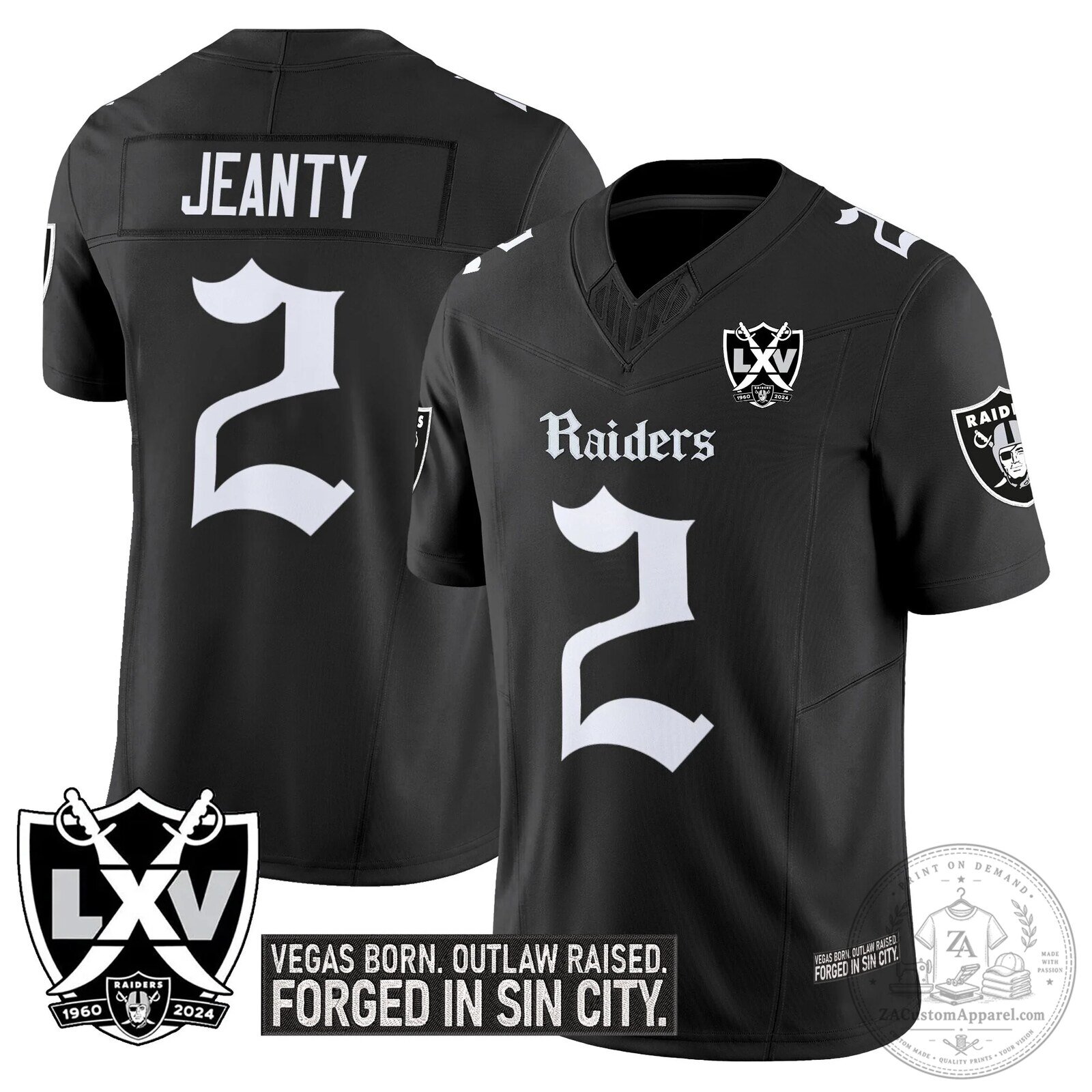 Las Vegas Raiders Gothic Sin City Shadows Edition Vapor Limited Football Jersey