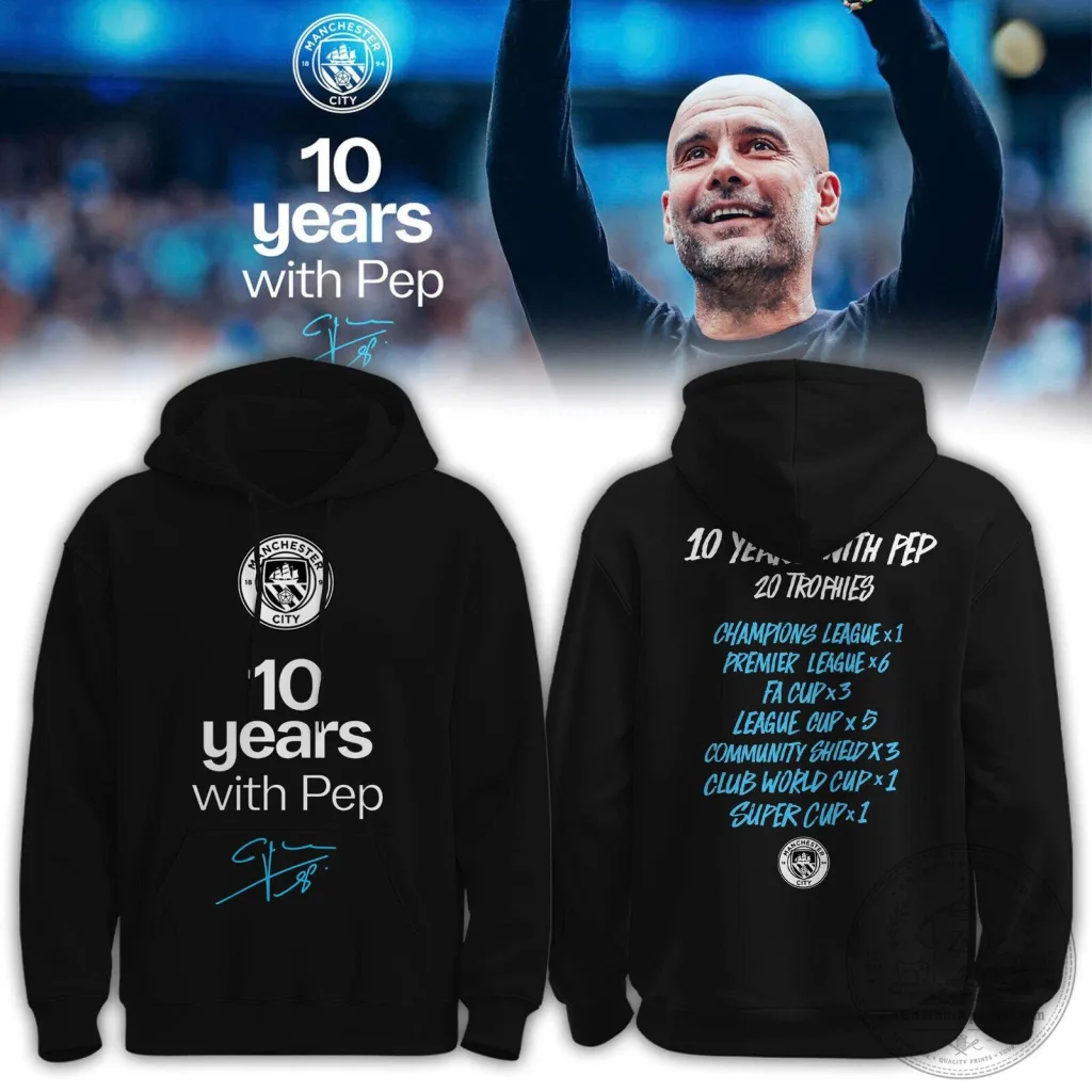 Limited Edition Hoodie Thanking Pep - Man City BTF Trend Limited Edition Hoodie Thanking Pep - Man City BTF Trend