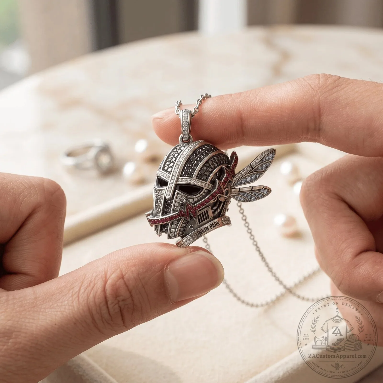 Linkin Park Hybrid Theory Album Cover Soldier Helmet Pendant Necklace 5 Linkin Park Hybrid Theory Album Cover Soldier Helmet Pendant Necklace