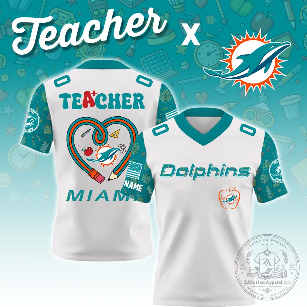 Miami Dolphins Football Teacher Special Edition Jersey 3 Miami Dolphins Football Teacher Special Edition Jersey