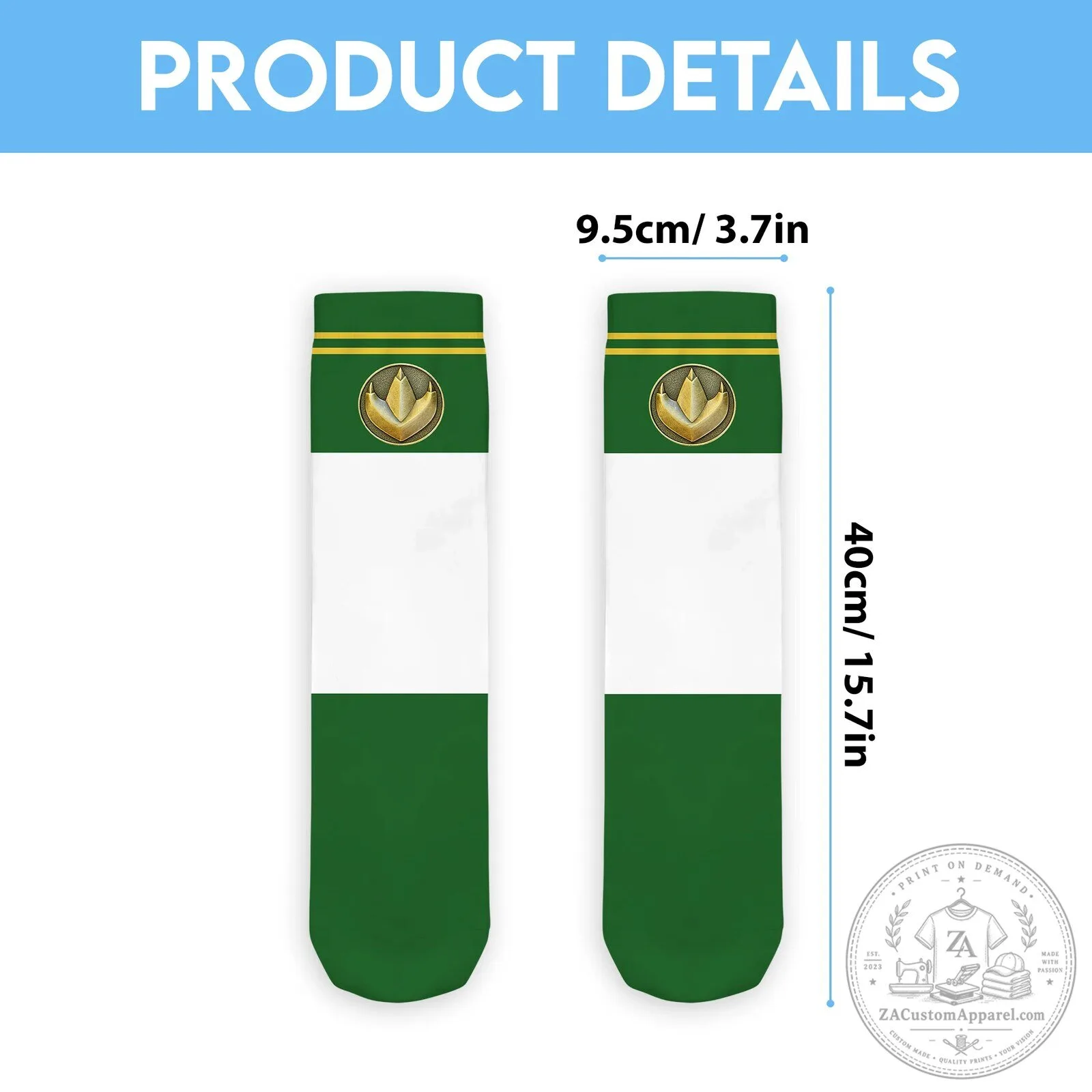 Mighty Morphin Power Rangers Lord Drakkon Green Ranger Cosplay Socks 3 Mighty Morphin Power Rangers Lord Drakkon Green Ranger Cosplay Socks