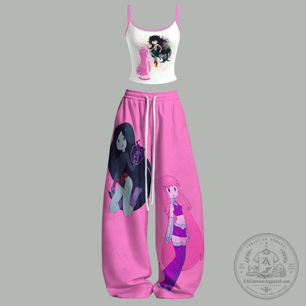Adventure Time Marceline Princess Bubblegum Tank Top and Pants Set 1 Adventure Time Marceline Princess Bubblegum Tank Top and Pants Set