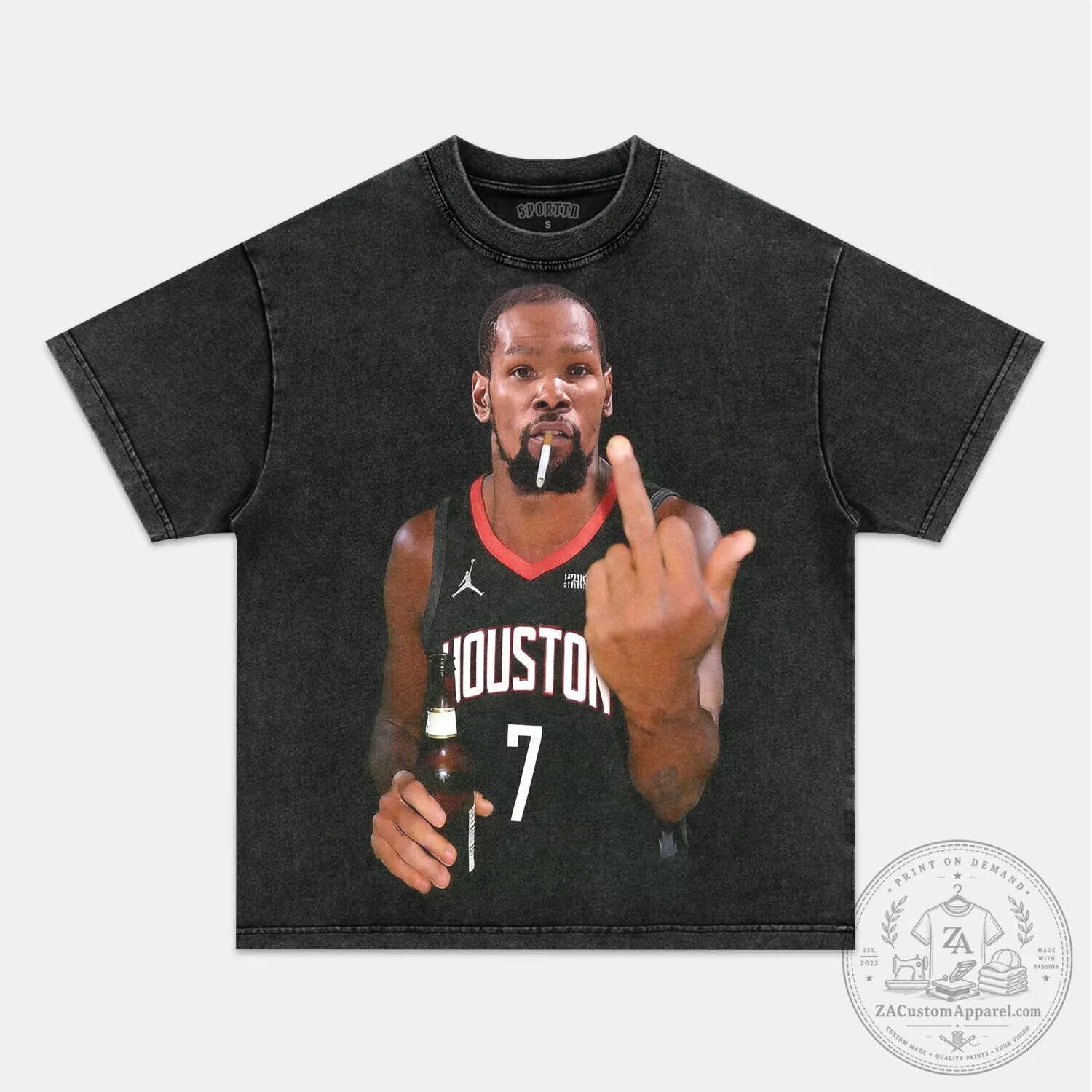Kevin Durant Middle Finger Houston Rockets Basketball Fan T-Shirt 1 Kevin Durant Middle Finger Houston Rockets Basketball Fan T-Shirt