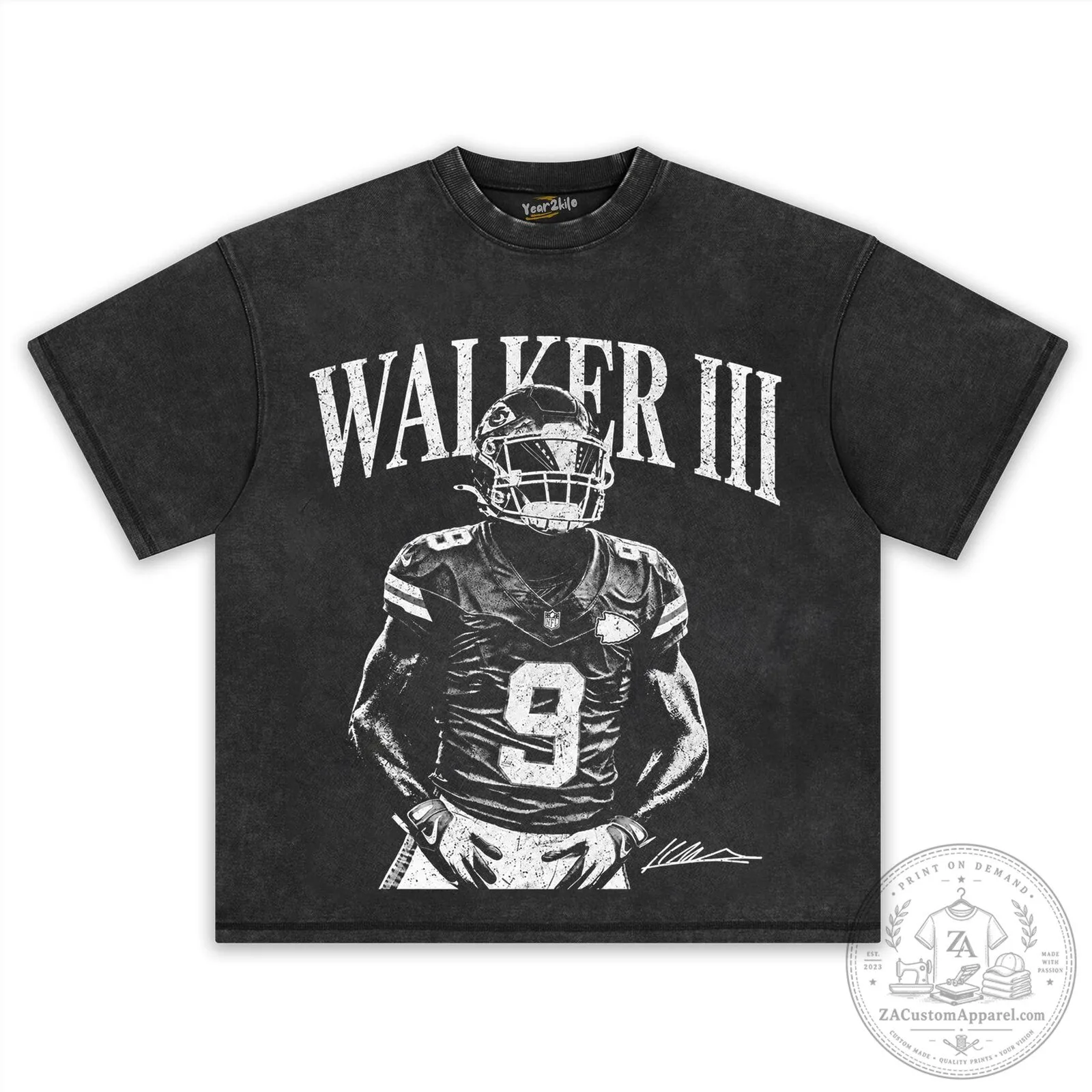 Kenneth Walker III Seattle Seahawks Football Graphic T-Shirt 10 Kenneth Walker III Seattle Seahawks Football Graphic T-Shirt