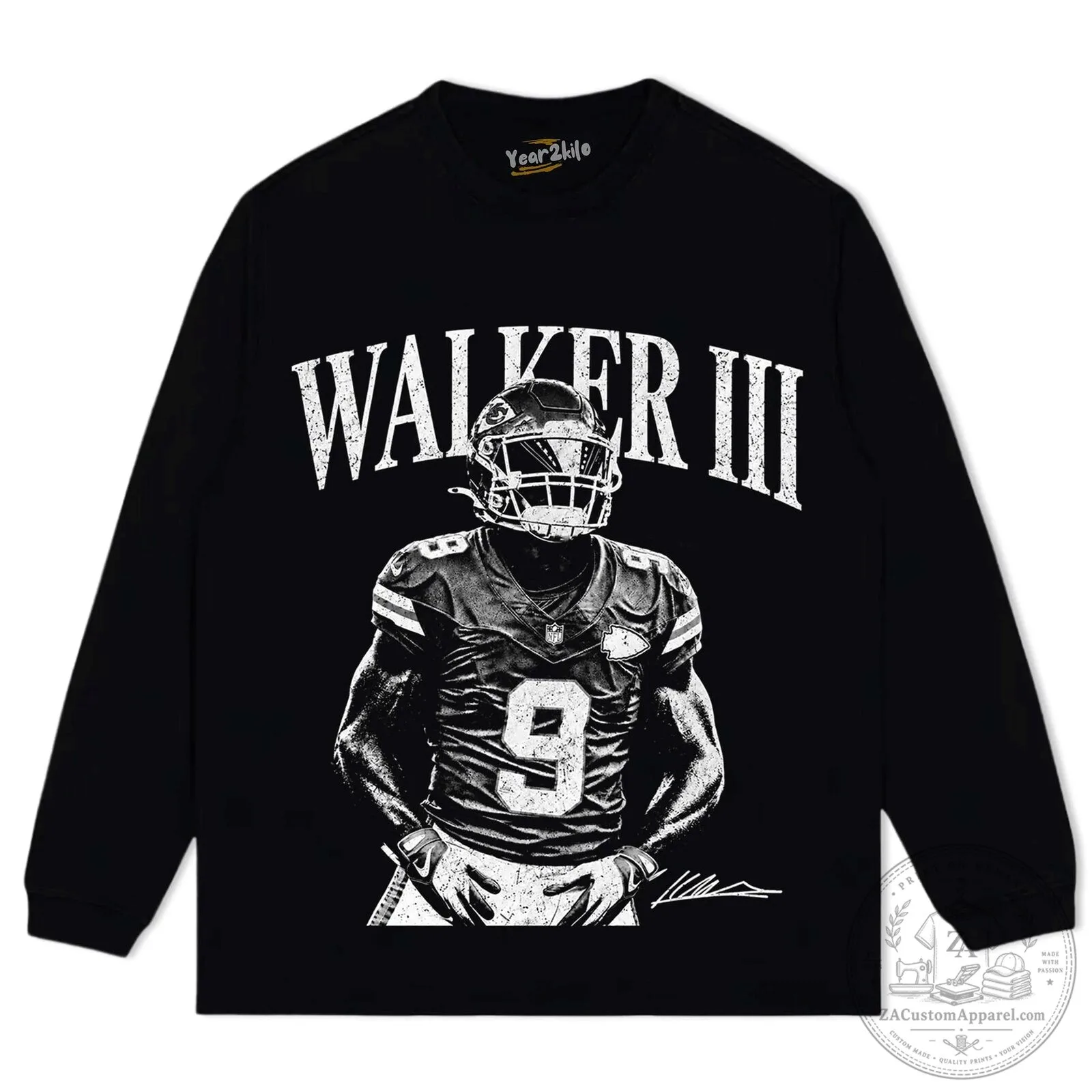 Kenneth Walker III Seattle Seahawks Football Graphic T-Shirt 13 Kenneth Walker III Seattle Seahawks Football Graphic T-Shirt
