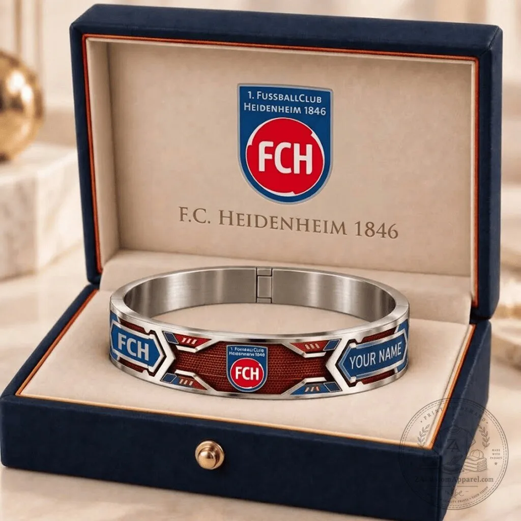 1. FC Heidenheim 1846 Personalized Football Club Stainless Steel Bracelet 1 1. FC Heidenheim 1846 Personalized Football Club Stainless Steel Bracelet
