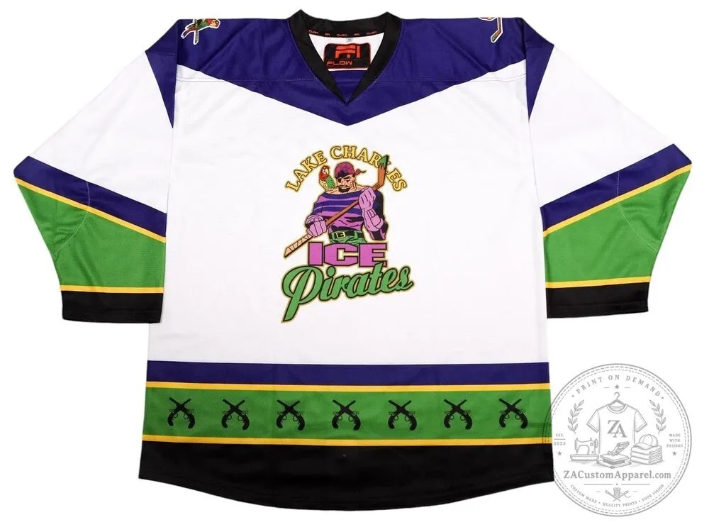Lake Charles Ice Pirates Hockey Jersey 1 Lake Charles Ice Pirates Hockey Jersey