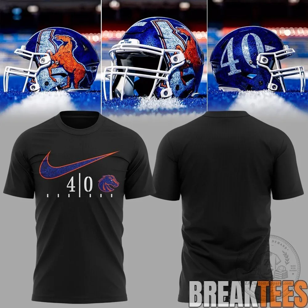 Boise State Broncos Celebrating 40 Years of The Blue Football Team T-Shirt 5 Boise State Broncos Celebrating 40 Years of The Blue Football Team T-Shirt