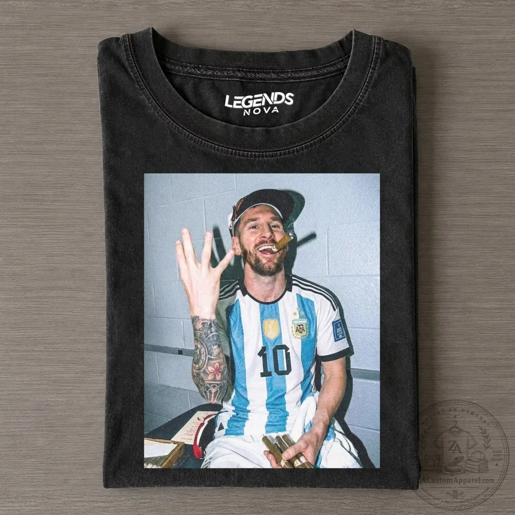 Lionel Messi Argentina Football Team Number 10 Graphic T-Shirt 60 Lionel Messi Argentina Football Team Number 10 Graphic T-Shirt