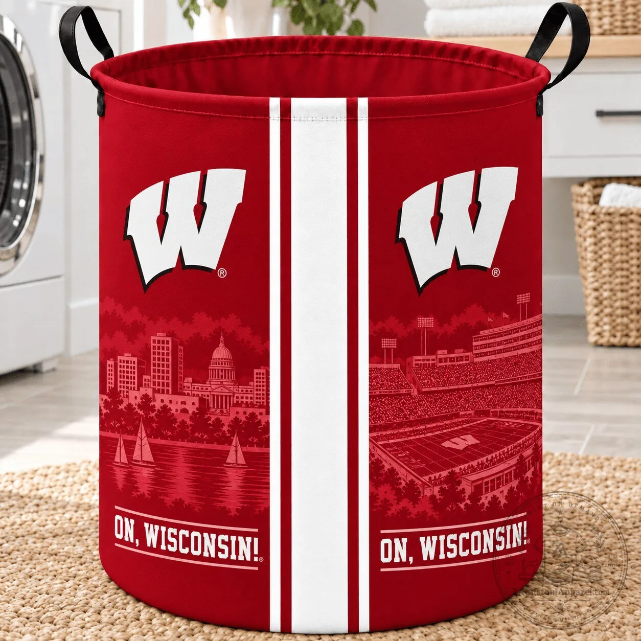 Wisconsin Badgers Football Fan Laundry Basket