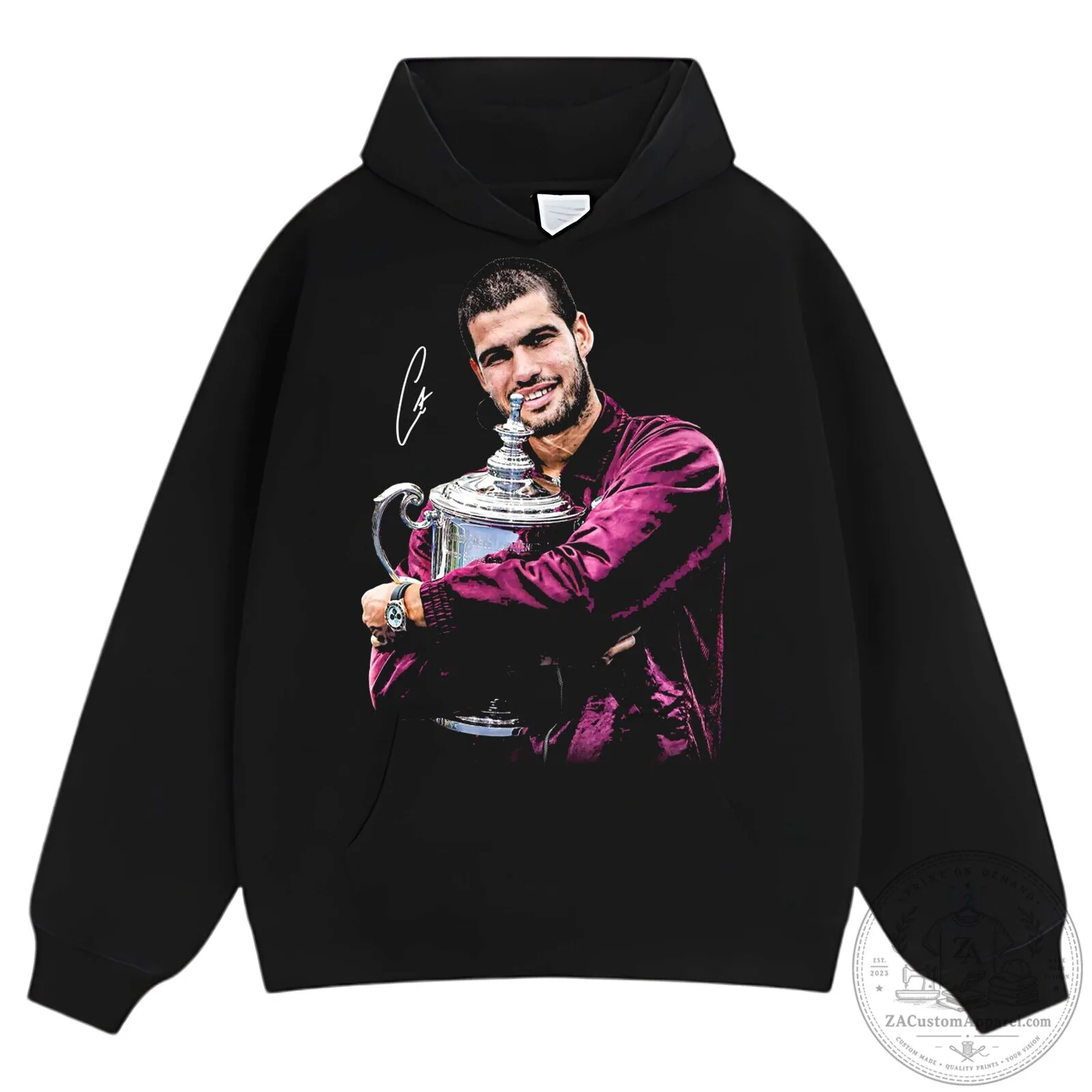 Carlos Alcaraz US Open Tennis Champion Black T-Shirt 9 Carlos Alcaraz US Open Tennis Champion Black T-Shirt