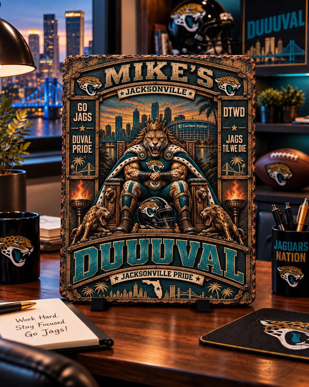 Jacksonville Jaguars King Mike's Duuuval Pride Wooden Wall Art 3 jacksonville jaguars king mike s duuuval pride wooden wall art gallery 1