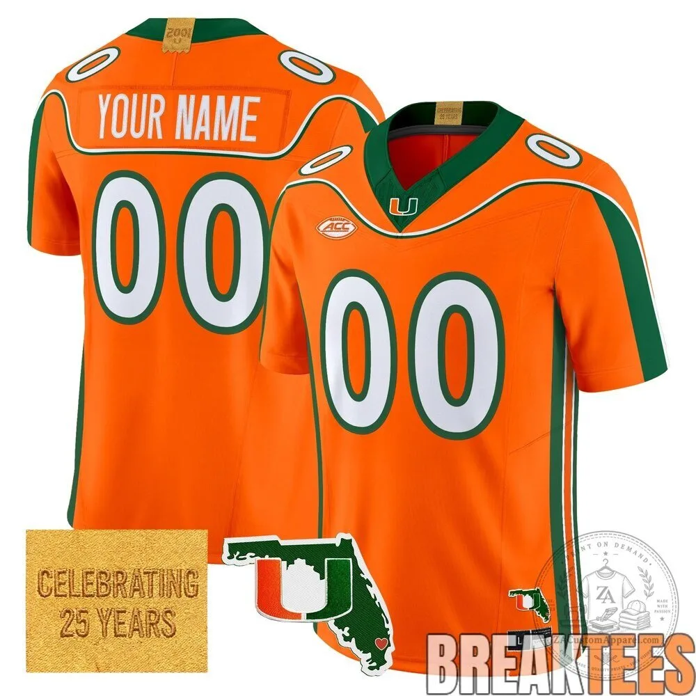 Miami Hurricanes 2001 Throwback Limited Edition Football Jersey 3 Miami Hurricanes 2001 Throwback Limited Edition Football Jersey