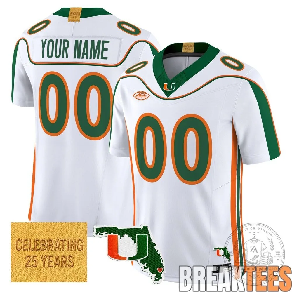 Miami Hurricanes 2001 Throwback Limited Edition Football Jersey 4 Miami Hurricanes 2001 Throwback Limited Edition Football Jersey