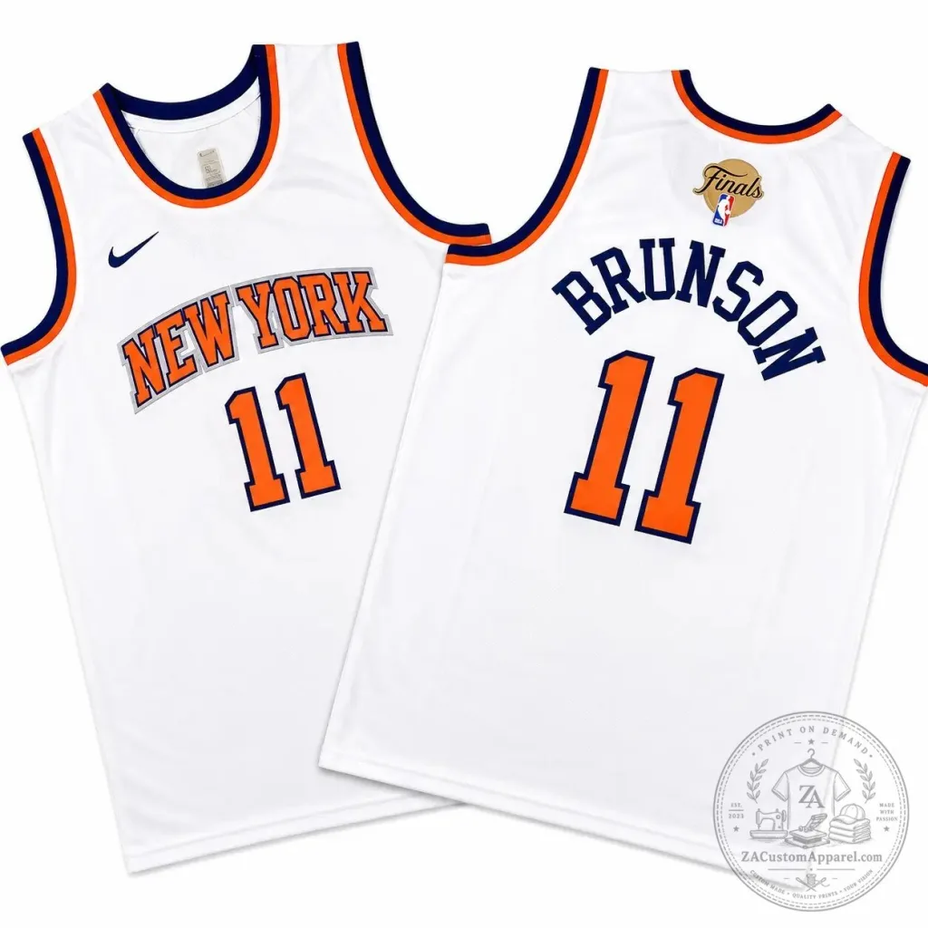 New York Knicks Jalen Brunson White Basketball Jersey New York Knicks Jalen Brunson White Basketball Jersey