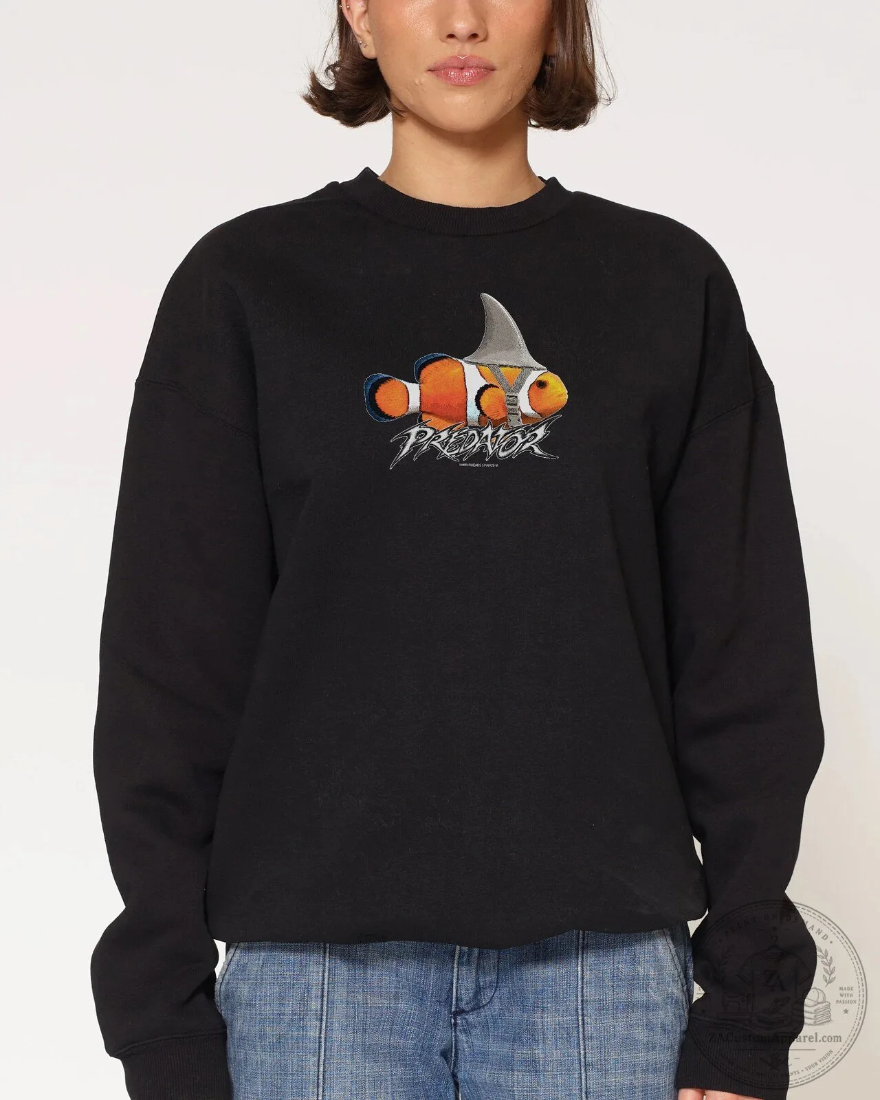 Predator Clownfish Graphic Cream Crewneck Sweatshirt 8 Predator Clownfish Graphic Cream Crewneck Sweatshirt